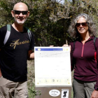 Robert y Larree han viajado desde Nueva Zelanda para hacer el Camino de Santiago por cuarta vez ella y por tercera vez él. MARCIANO PÉREZ