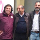 Rafael Carmona (Atlético), Manolo Díaz y Fran (Peña). DL