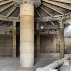 El interior de los depósitos de agua tiene un atractivo diseño industrial.