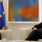 Alicia Sánchez-Camacho y Mariano Rajoy en un encuentro en la Moncloa el pasado mes de abril.