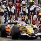 La estrategia de Renault perjudicó a Alonso en el cambio de neumáticos