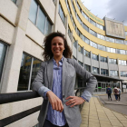 Marta García, en el Campus de Ponferrada. C. SÁNCHEZ