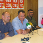 Acto de presentación del campamento, ayer en el Civi. MACÍAS