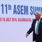 El ministro García-Margallo en la cumbre Asia-Europa celebrada en Ulán Bator, Mongolia.