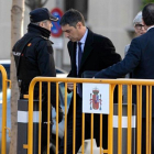El major Josep Lluís Trapero, a su llegada al Tribunal Supremo, este jueves.