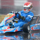 Vidales en la segunda carrera de la WSK Champions celebrada en el circuito italiano de La Conca.