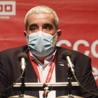 Xosepe Vega interviene en el congreso. MARCIANO PÉREZ