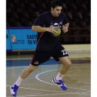 Carlos Ruesga durante un entrenamiento.