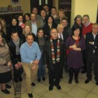 Miembros de la asociación de periodistas leoneses, por san Francisco de Sales.