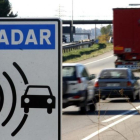 Un radar fijo en la autopista C-58, entre Sant Quirze y Terrassa.