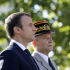 Macron y el general De Villiers durante el desfile de la fiesta nacional francesa del día 14. E. LAURENT