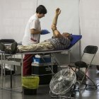 Donación de sangre.