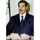 Sadam Husein, ayer, en una imagen de la televisión iraquí