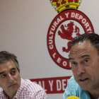 Juan Luis Díez y Felipe Llamazares informaron del club. SARA CAMPOS