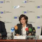 Representantes del CSN, ayer, en rueda de prensa.
