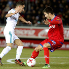 El penalti más buscado que real de Lucas Vázquez sentenció el partido y el cruce. JAVIER VELVER