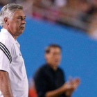 Carlo Ancelotti, durante el partido contra en Roma en la Guinness International Champions Cup.