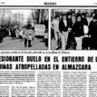Publicación de Diario de León de 1983 que recoge la tragedia