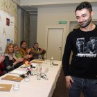 ‘Pulpo’ Romero durante su presentación como nuevo portero del equipo maragato.
