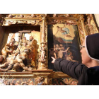 Detalle del retablo plateresco de Gordaliza del Pino. SECUNDINO PÉREZ