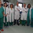 Parte del equipo de partos del Hospital de León.