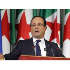 François Hollande habla ante el Parlamento argelino.