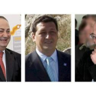 Ramón Vigo (Cee), Jose Manuel Traba (Fisterra) y José M. Santos (Mazaricos)