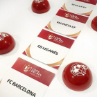 Los cuatro equipos que participan en el sorteo de semifinales de la Copa del Rey.