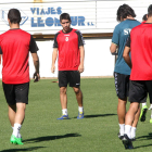 Cristóbal, con Ferrando de espalda, en un entrenamiento
