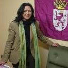 La concejal de UPL, Alicia Gallego, en su despacho en el ayuntamiento de Santa María del Páramo