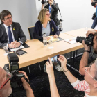 Puigdemont durante una reunión en Berlín. OMER MESSINGER
