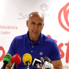 José Antonio Diez, ayer en su comparecencia. MARCIANO