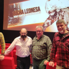 Luis Pedreira, Antonio Barreñada, Ángel Rivero y Rodolfo Herrero en la presentación del documental. DL