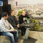 Alfredo Arias, Tomás Castro y Rixar García, ayer durante la presentación del proyecto.