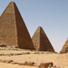 Detalle de las pirámides construidas en la región sudanesa de Sedeinga.