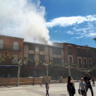 El incendio se declaró este mediodía