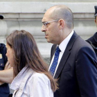 El juez Elpidio José Silva a su llegada al Tribunal Superior de Justicia de Madrid el 9 de julio.