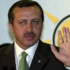 Recep Tayyip Erdogán, ayer durante su primera intervención pública tras ganar las elecciones