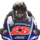 El piloto de Movistar Yamaha Maverick Viñales. MOVISTAR YAMAHA