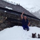 Xolas, una vez alcanzada la braña La Fontetsada, e imágenes de ese día.