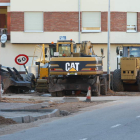 Las máquinas aún están en la obra, que está ejecutada en más de un 20 por ciento.
