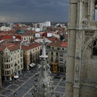 La Plaza de Regla vista desde la Catedral de León, monumento que no ha conseguido ser Patrimonio de la Humanidad. JESÚS F. SALVADORES