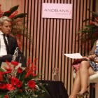 Álex Fusté y María Jesús Soto, ayer en la Conferencia Anual de Andbank León, en su 31ª edición. FOTOS RAMIRO