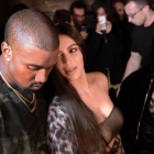 Kim Kardashian, junto a su marido, Kanye West, en París.
