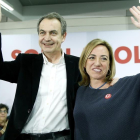El expresidente del Gobierno José Luis Rodríguez Zapatero ha expresado hoy su desolación por la muerte de su "compañera y amiga" Carme Chacón,.