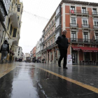 Pavimento de la calle Ancha, en León.