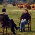 La ministra de Agricultura Isabel García Tejerina durante una entrevista para la  RTVCyL