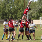 Las integrantes del Grupo Hedisa Club Deportivo Rugby Albéitar hicieron un gran papel en la fase de ascenso.