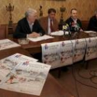 Enrique Gil, García-Prieto, Pedro V. Sánchez y Arturo Bascones, ayer