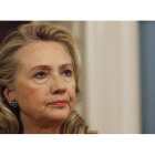 Hillary Clinton, en el Departamento de Estado, el 12 de septiembre.